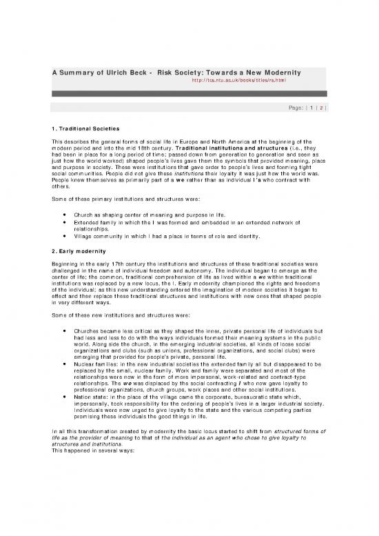 picture Society Pdf 159675 | Ulrich Beck  The Risk Society