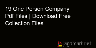 picture 19 One Person Company Pdf Files | Download Free Collection Files
