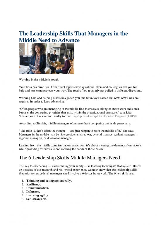 picture Leadership Pdf 162820 | 1 The Leadership Skills That Managers In The Middle Need To Advance Ccl