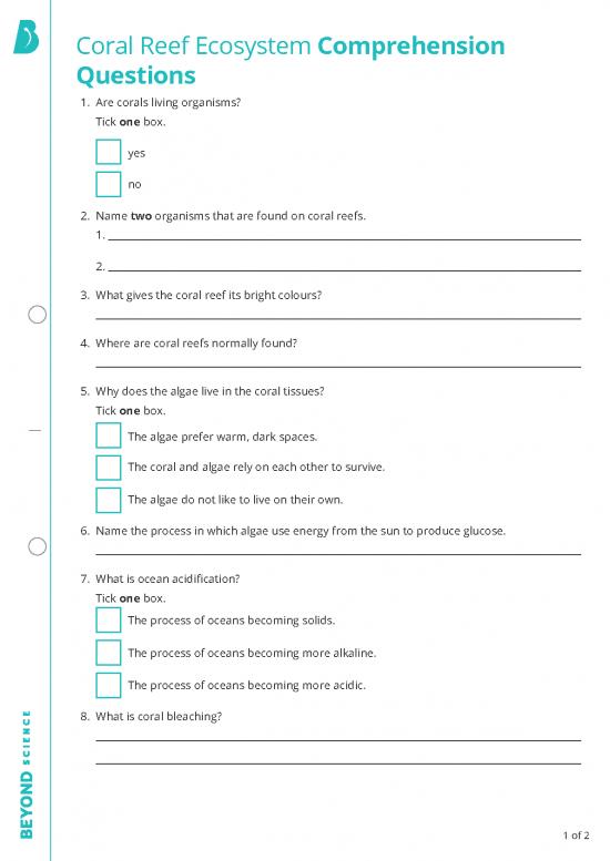 picture_7b Coral Reef Ecosystem Questions