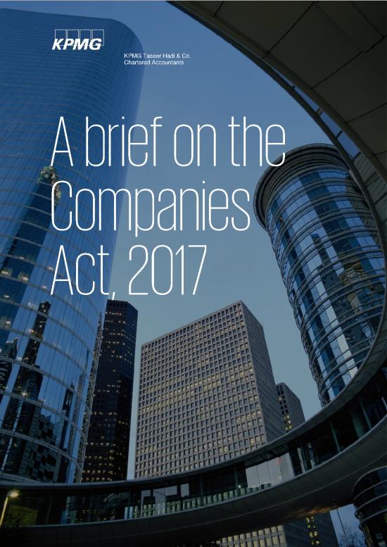picture Companies Act Pdf 161398 | A Brief On The Companies Act, 2017   Updated 3rd, 4th & 5th Schedule