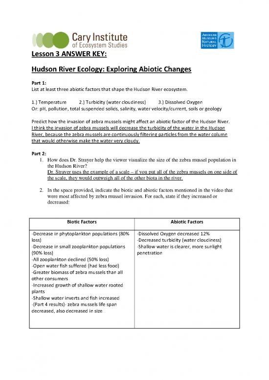 picture Ecology Pdf 161040 | Answer Key Hre Lesson 3 Worksheet