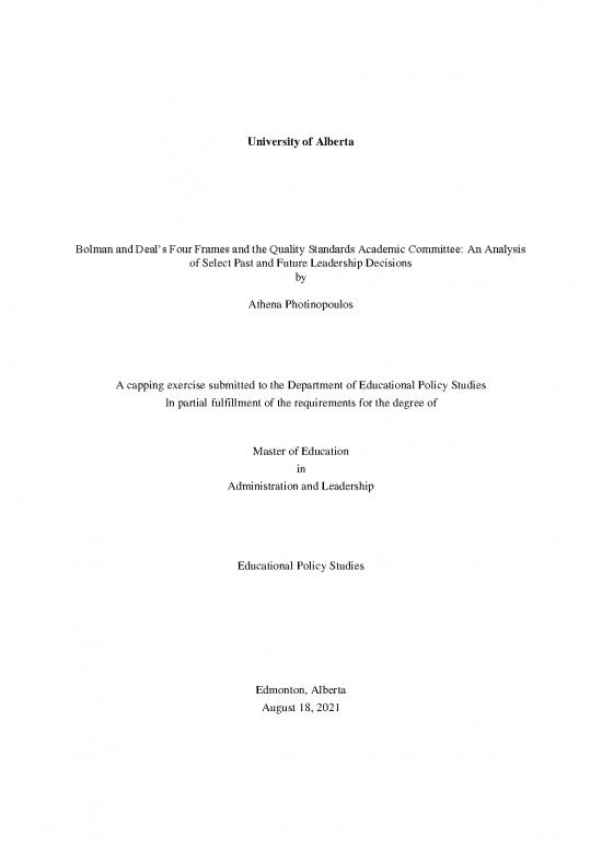 picture_Leadership Pdf 162923 | Bolman And Deal&rsquo;s Four Frames And The Quality Standards Academic Committee An Analysis Of Select Past And Future Leadership Decisions