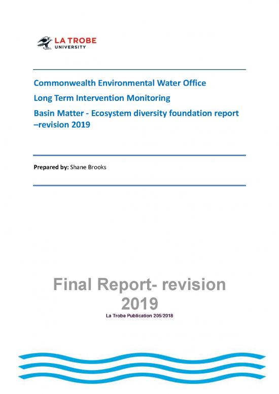 picture Ecosystem Project Pdf 161100 | Cewo Ltim Basin Matter Ecosystem Diversity Foundation Report 2019