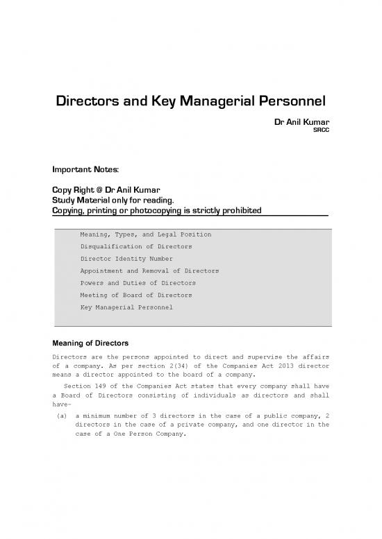 picture_Companies Act 2013 Pdf 162173 | Com  H   Sem Ii  Sec E Directors  Dr Anil Kumar