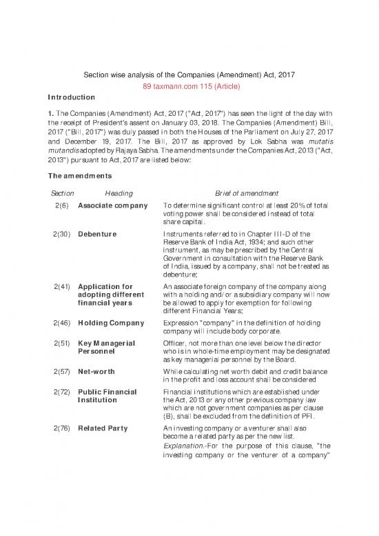 picture Companies Act 2013 Pdf 162121 | Companiesammendmentact2017