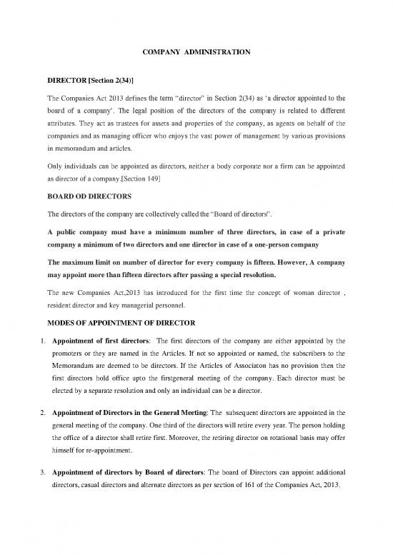 picture_Companies Act 2013 Pdf 162201 | Company Administration Converted