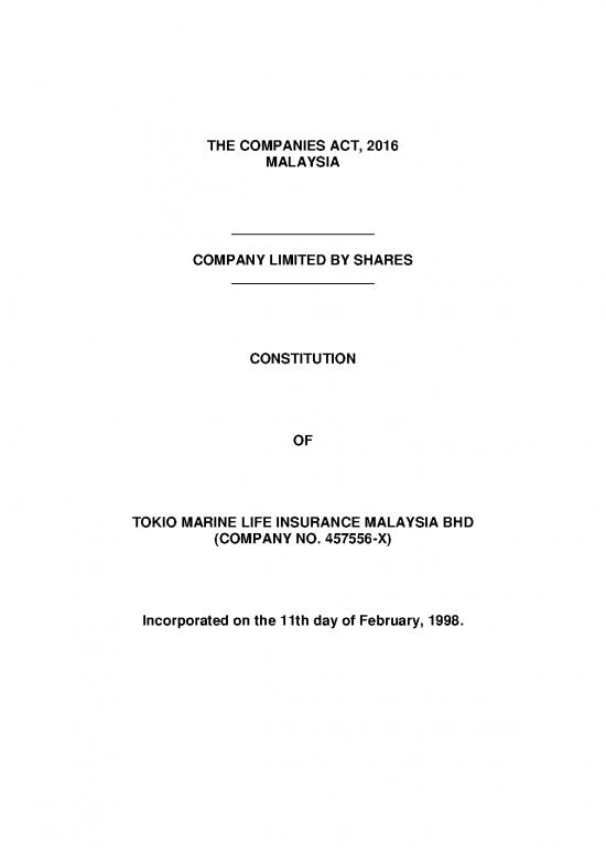 picture Companies Act 2016 Pdf 162195 | Constitution Of The Company