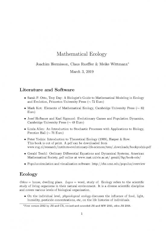 picture Ecology Pdf 161293 | Ecology 2019