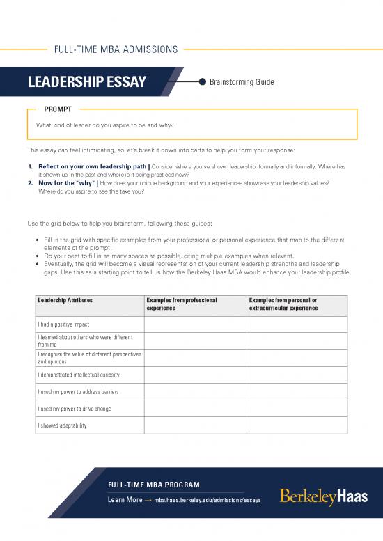 picture Leadership Pdf 163114 | Essay 2 Brainstorming Guide