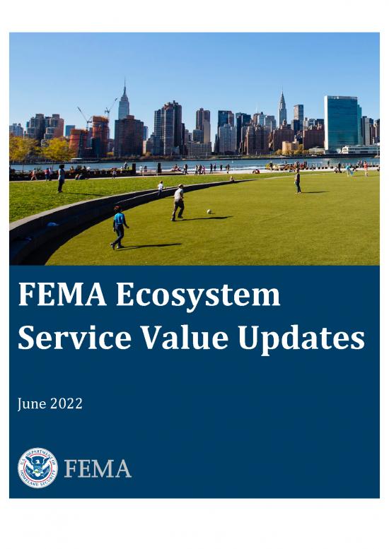 picture Ecosystem Services Pdf 161183 | Fema Ecosystem Service Value Updates 2022