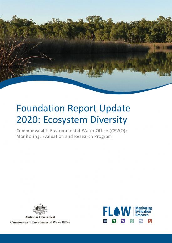 picture_Ecosystem Diversity Pdf 161101 | Foundation Report Update 2020 Ecosystem Diversity