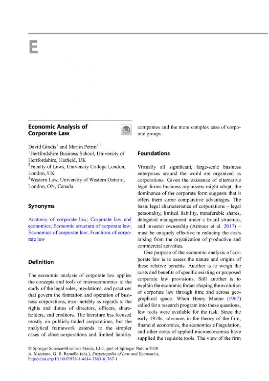 picture Corporate Pdf 161684 | Gindis Petrin2020 Referenceworkentry Economicanalysisofcorporatelaw