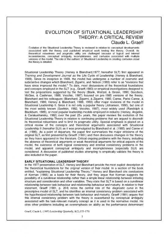 picture_Leadership Pdf 162452 | Graeff (1997) Evolution Of Situational Leadership    A Critical Review