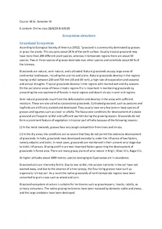 picture_Grassland Ecosystem Pdf 161291 | Grassland Ecosystem