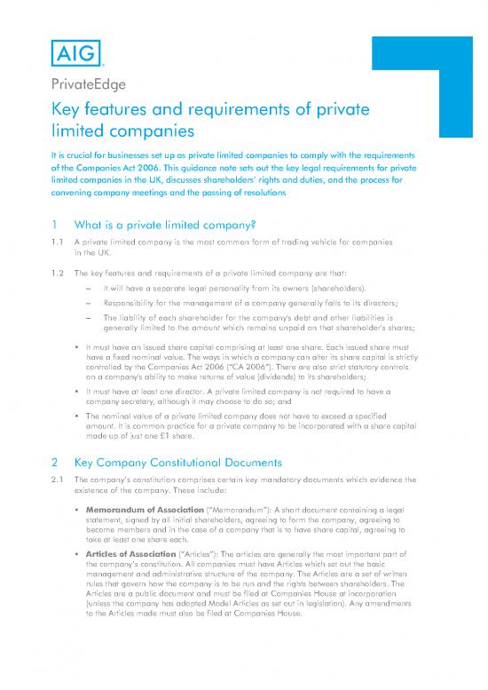 picture Companies Act Pdf 161781 | Guide To Key Features Of Private Limited Companies