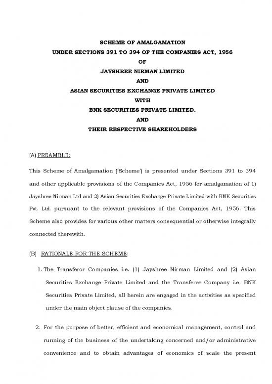 picture Companies Act Pdf 161889 | Jayshree Nirman Lt Draft Scheme Of Amalgamation