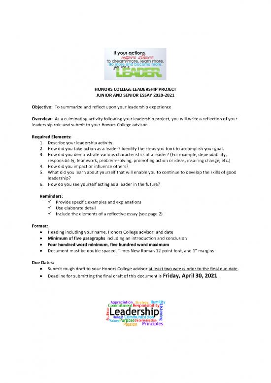 picture Leadership Pdf 163330 | Junior And Senior Honors Leadership Essay Guidelines