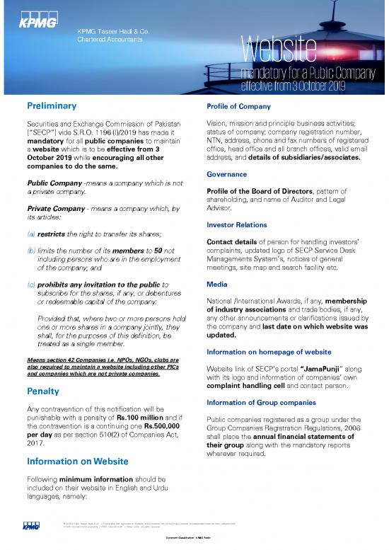 picture One Person Company Pdf 161399 | Kpmg Corporate Publication On Website Maintenance For Public Company