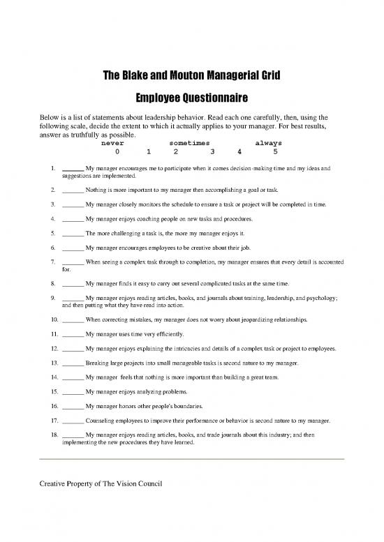 picture Leadership Pdf 163470 | Leadership Matrix Employee Questionnaire