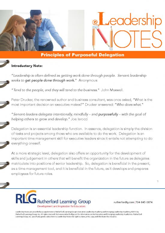 picture_Leadership Pdf 163349 | Leadership Notes Principles Of Purposeful Delegation 022619