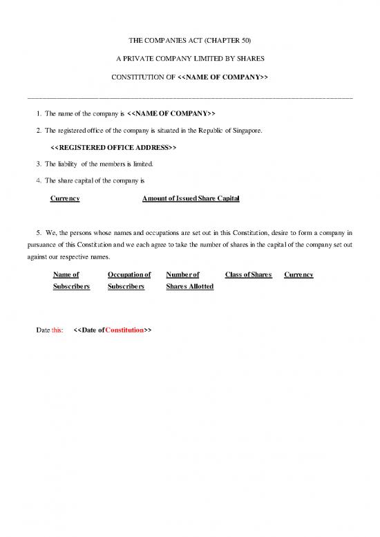 picture_Companies Act Pdf 161773 | Model Constitution For Pte Ltd Company (standard 3)