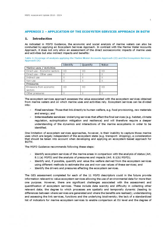 picture Ecosystem Services Pdf 161207 | Msfd Assessment Update Appendix2 Final