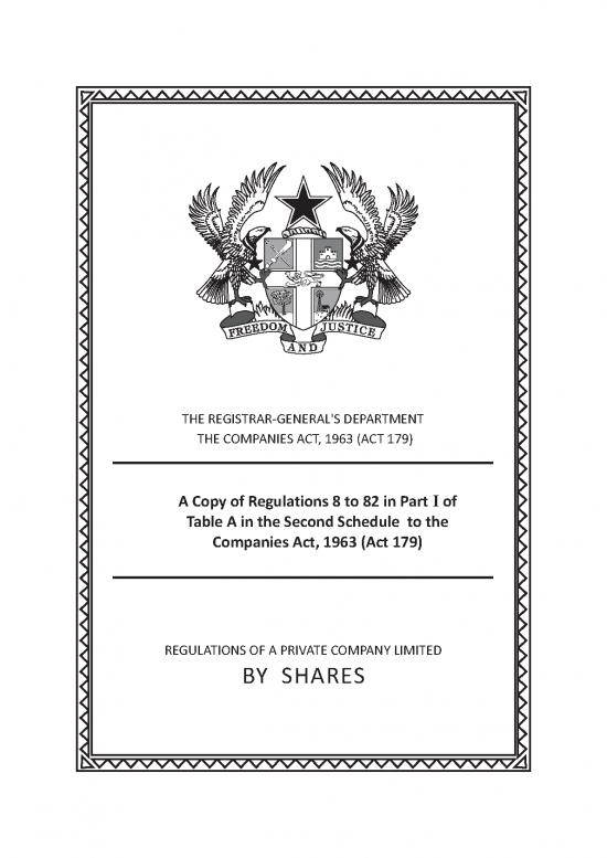 picture Companies Act Pdf 161688 | Private Company Limited By Shares Regulations Form