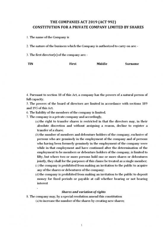 picture Companies Act Pdf 161687 | Private Limited Constitution