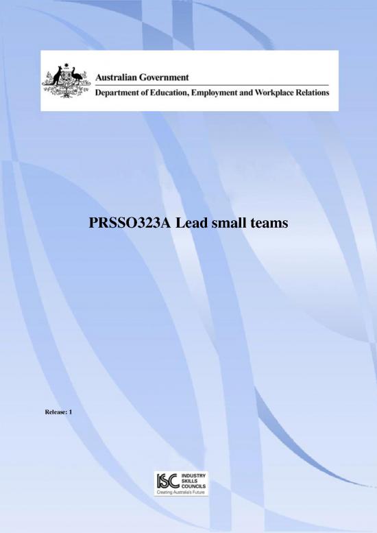 picture Lead Small Team Pdf 163478 | Prsso323a R1