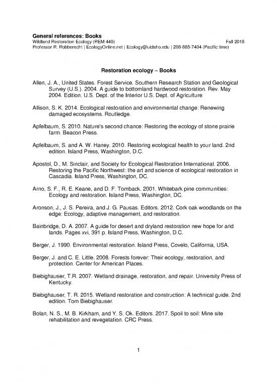 picture_Agriculture Books Pdf 162371 | Restoration Ecology Book References