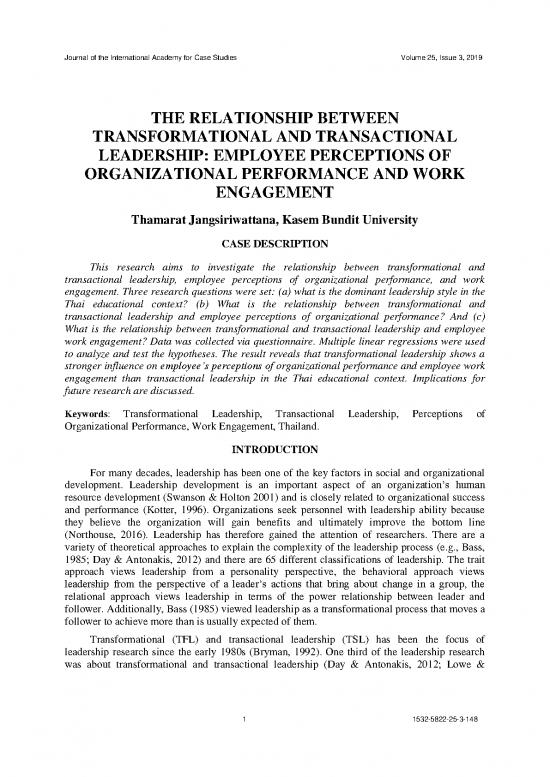 picture_Leadership Pdf 163547 | The Relationship Between Transformational And Transactional Leadership 1532 5822 25 3 148