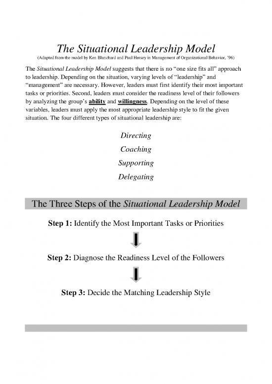 picture Leadership Pdf 162507 | The Situational Leadership Model