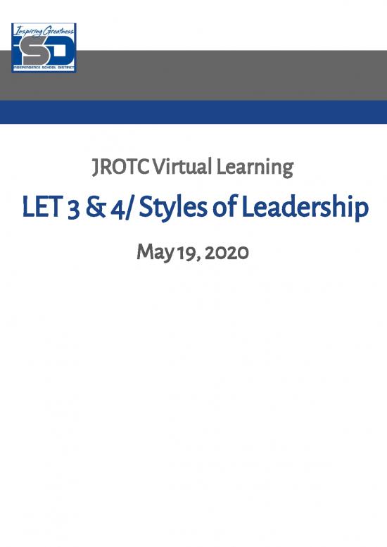 picture Leadership Pdf 163394 | Tuesday 19 May Hoover Leadership Styles