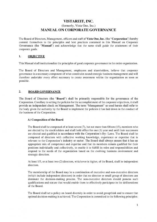 picture Corporate Governance Pdf 161754 | Vistaone Corporate Governance Manual