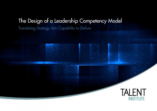 picture Leadership Pdf 164334 | 1544534515talent Institute   Design Of A Leadership Competency Model