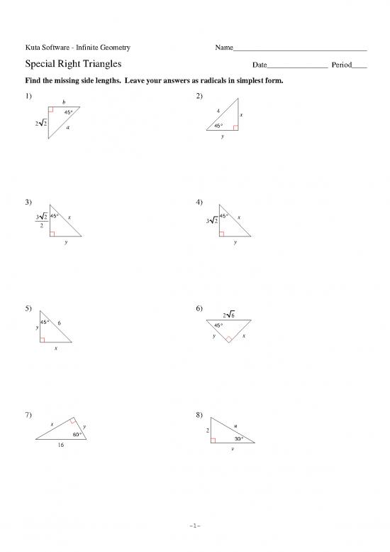 picture1_Geometry Pdf 166077 | 8 Special Right Triangles