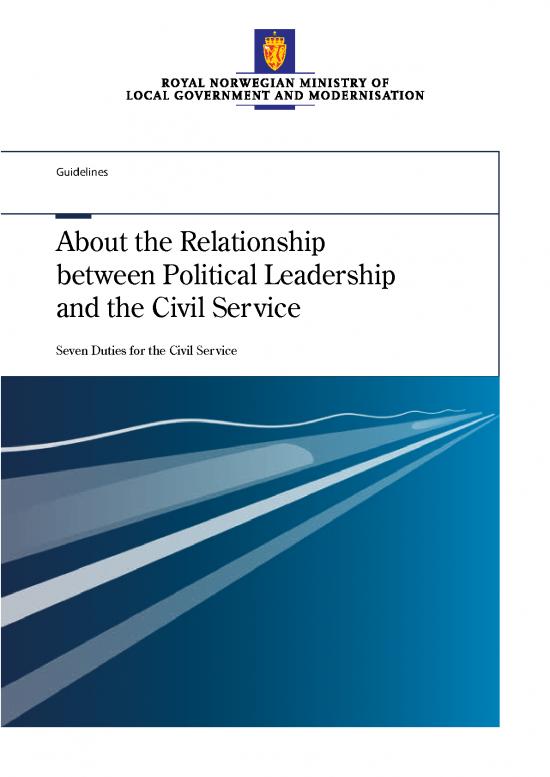 picture1_Leadership Pdf 165879 | About The Relationship Between Political Leadership And The Civil Service