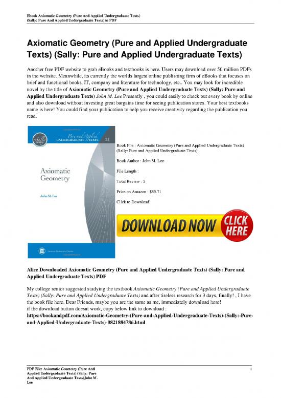 picture_Geometry Pdf 166099 | Axiomatic Geometry Pure And Applied Undergraduate Texts  Sally Pure And Applied Undergraduate Tex