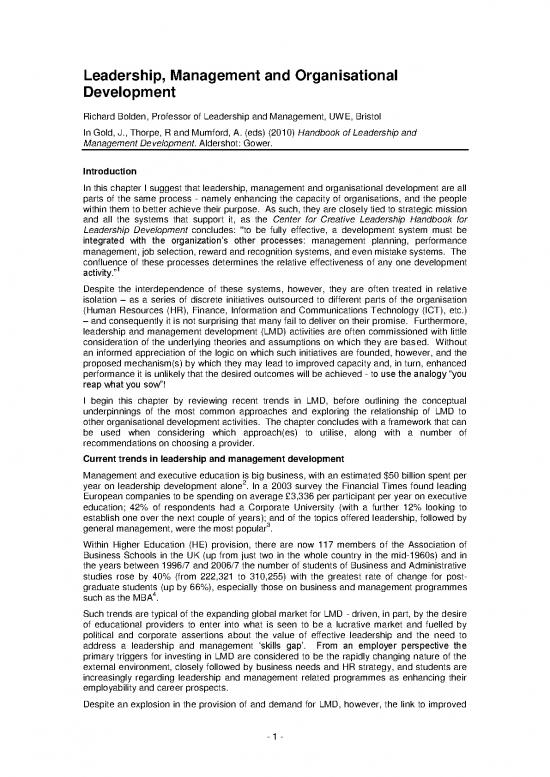 picture1_Leadership Pdf 165307 | Bolden   Leadership Management And Organisational Development