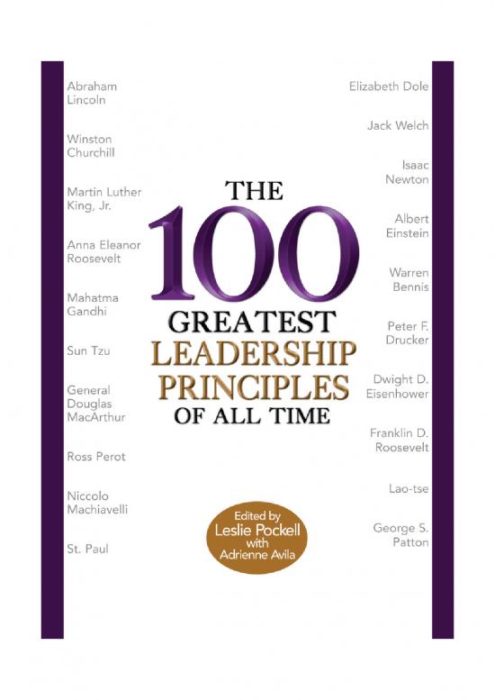 picture1_Leadership Pdf 163606 | Book Leslie Pockell & Adrienne Avila   The 100 Greatest Leadership Principles