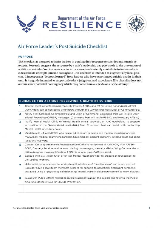 picture Leadership Pdf 165885 | Checklist Post Suicide Af Leader 9september20