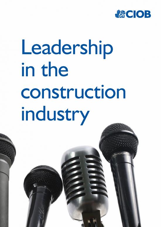 picture1_Leadership Pdf 163691 | Ciob Research   Leadership In The Construction Industry 2008