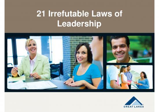 picture1_Leadership Pdf 164269 | E4   21 Irrefutable Laws Of Leadership