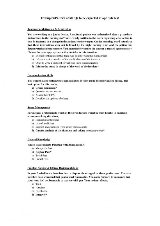 picture1_Leadership Pdf 164251 | Examplespattern Of Mcqs To Be Expected In Aptitude Test