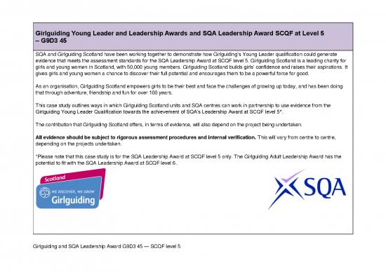 picture1_Leadership Pdf 164311 | Girlguiding Scotland Sqa Leadership Award Scqf 5