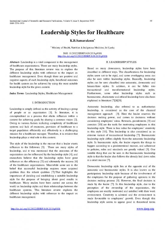 picture Leadership Pdf 163938 | Ijsrp P9308