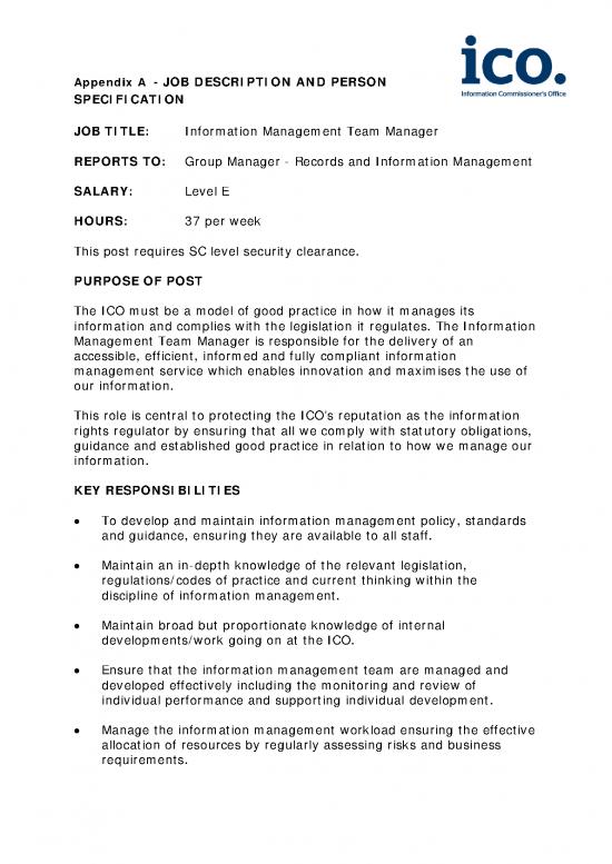 picture1_Management Team Pdf 164884 | Information Management Team Manager Jd