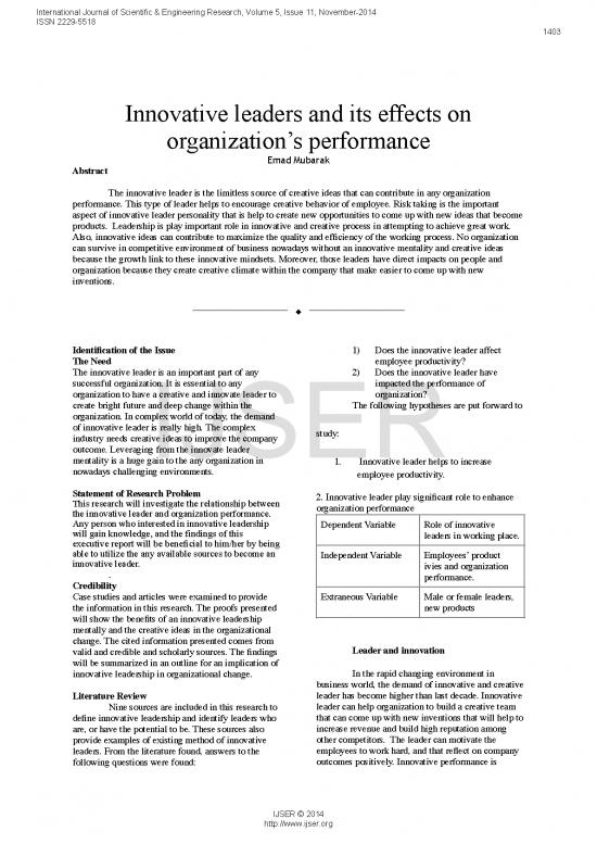 picture_Leadership Pdf 165657 | Innovative Leaders And Its Effects On Organizations Performance