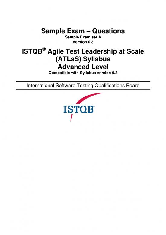 picture Leadership Pdf 163827 | Istqb Ctal Atlas Bo Inc 1 Ch 1 Sample Exam Questions V3 En